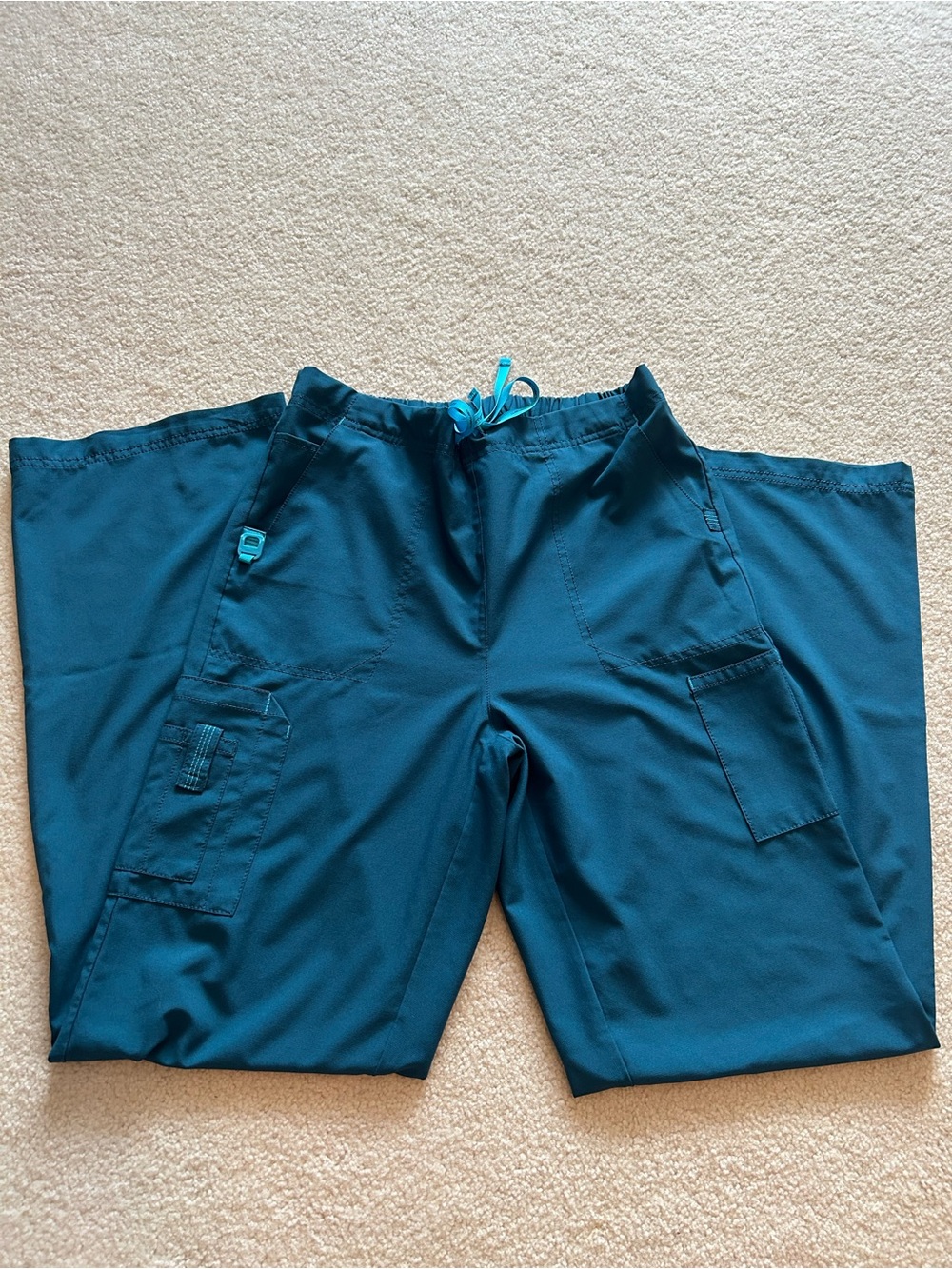 Carhartt Teal Men’s Cargo Pants with Utility Pockets